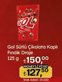 Gol - Sütlü Çikolata Kaplı Fındık Draje