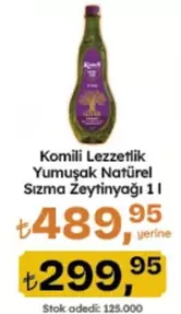Komili - Lezzetlik Yumuşak Natürel Sızma Zeytinyağı