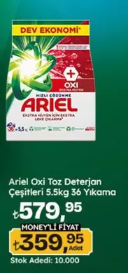 Ariel - Oxi Toz Deterjan Çeşitleri