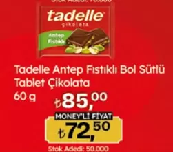 Antep Fıstıklı Bol Sütlü Tablet Çikolata