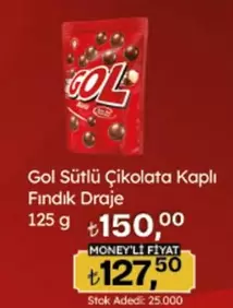Gol - Sütlü Çikolata Kaplı Fındık Draje