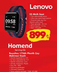 Lenovo - S2 Akıllı Saat