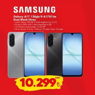 Samsung - Galaxy A17 128gb/4 A175f Lte Dual Black/Gray
