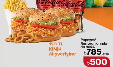 Coca Cola - Aile Menüsü