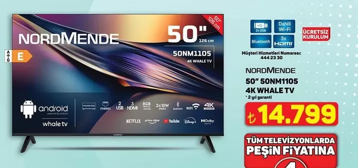 50 50NM1105 4K WHALE TV