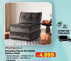 Mocca Tek Kişiliik Katlanır Yatak