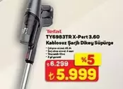 TY6983TR X-Pert 3.60 Kablosuz Şarjlı Dikey Süpürge