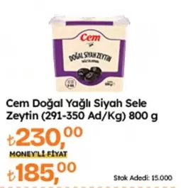 Doğal Yağlı Siyah Sele Zeytin