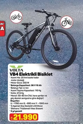 Volta - VB4 Elektrikli Bisiklet