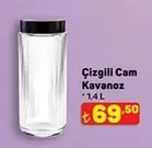 Çizgili Cam Kavanoz