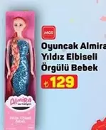 Oyuncak Almira Yıldız Elbiseli Örgülü Bebek