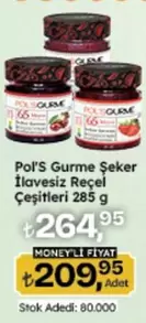 Pol'S Gurme Şeker İlavesiz Reçel Çeşitleri 285 g