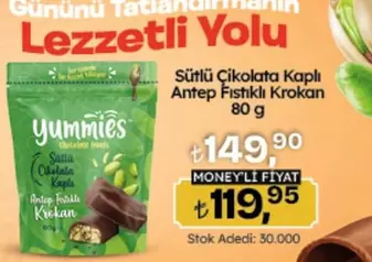 Sütlü Çikolata Kaplı Antep Fıstıklı Krokan