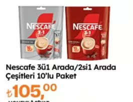 Nescafe 3ü1 Arada/2si1 Arada Çeşitleri