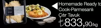 Homemade Ready to Cook-Parmesanlı Çıtır Tavuk