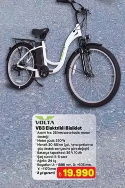 Volta - VB3 Elektrikli Bisiklet
