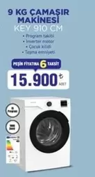 Inverter - 9 KG ÇAMAŞIR MAKİNESİ KEY 910 CM