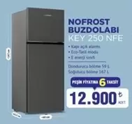 NOFROST BUZDOLABI KEY 250 NFE