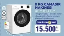 Inverter - 8 KG ÇAMAŞIR MAKİNESİ KEY 810 CM