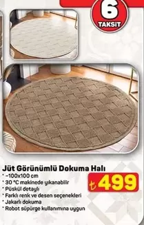 Jüt Görünümlü Dokuma Halı