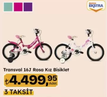 Transval 16J Rosa Kız Bisiklet