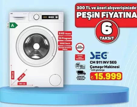 Inverter - CM 911 INV SEG Çamaşır Makinesi