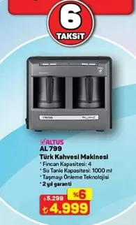 Türk Kahvesi Makinesi AL 799