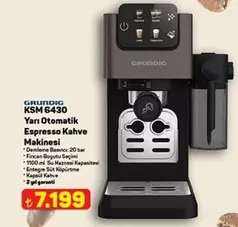 Espresso - Yarı Otomatik  Kahve Makinesi KSM 6430