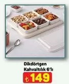 Rectangular Breakfast Set 6 Pieces