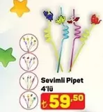 Sevimli Pipet 4'lü