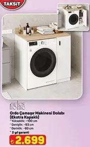 Ordo Çamaşır Makinesi Dolabı (Ekstra Kapaklı)