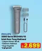 3000 Serisi BG3480/15 Islak Kuru Tıraş Makinesi