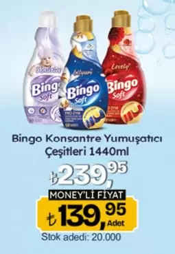 Bingo Konsantre Yumuşatıcı Çeşitleri