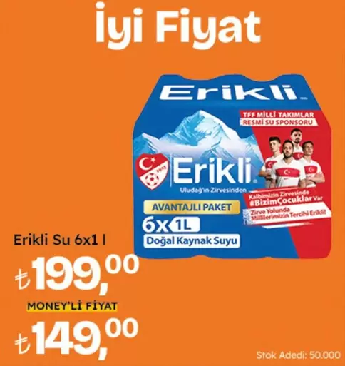 Erikli Su 6x1L