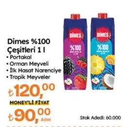 Dimes %100 Çeşitleri 1 l