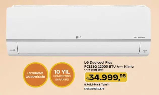 Inverter - Dualcool Plus PC12SQ 12000 BTU A++ Klima