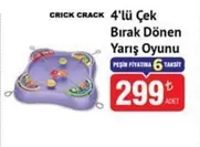 CRICK CRACK 4'lü Çek Bırak Dönen Yarış Oyunu