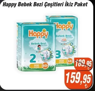 Bebek Bezi Çeşitleri İkiz Paket