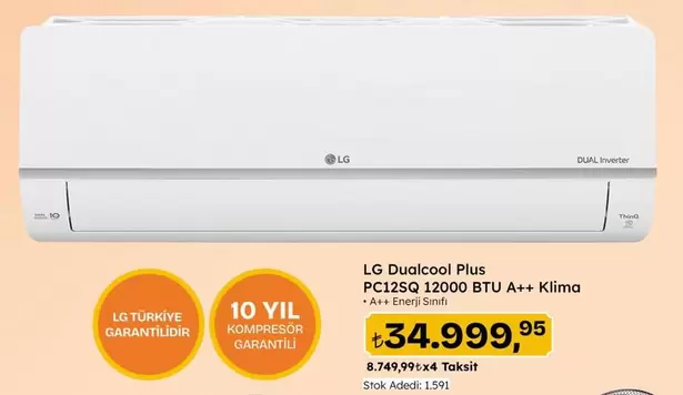 Inverter - Dualcool Plus PC125SQ 12000 BTU A++ Klima