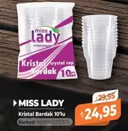 Kristal Bardak 10'lu