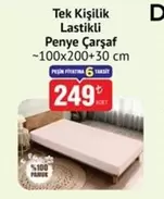 Tek Kişilik Lastikli Penye Çarşaf
