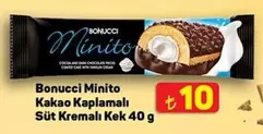 Minito Kakao Kaplamalı Süt Kremalı Kek