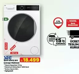 Sma - SCM 10M12 INV Çamaşır Makinesi