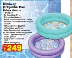 Çift Çember Mini Bebek Havuzu