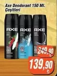 Deodorant 150 Ml. Çeşitleri