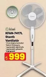 KFAN-7417L Stantlı Vantilatör