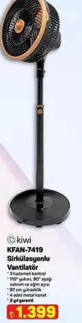 KFAN-7419 Sünklaagond Vantilator
