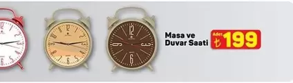 Masa ve Duvar Saati