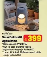 Solar Dekoratif Aydınlatma