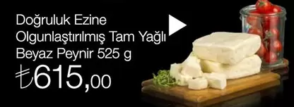 Beyaz - Ezine Olgunlaştırılmış Tam Yağlı  Peynir